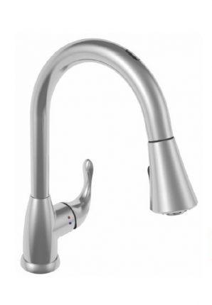 Single Curved Handle Pull-Down Kitchen Faucet - Model : RBF-002