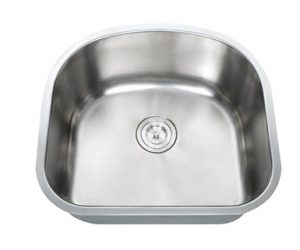 Small Square Single Bowl, Stainless Steel Kitchen Sink - Model : RBS-101-ST