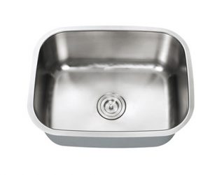 Medium Rectangle Single Bowl, Stainless Steel Kitchen Sink - Model : RBS-102-ST