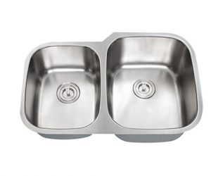 60/40 Large Bowl Right Stainless Steel Kitchen Sink - Model : RBS-201R-ST