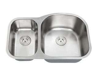 70/30 Large Bowl Right, Stainless Steel Kitchen Sink - Model : RBS-203R-ST